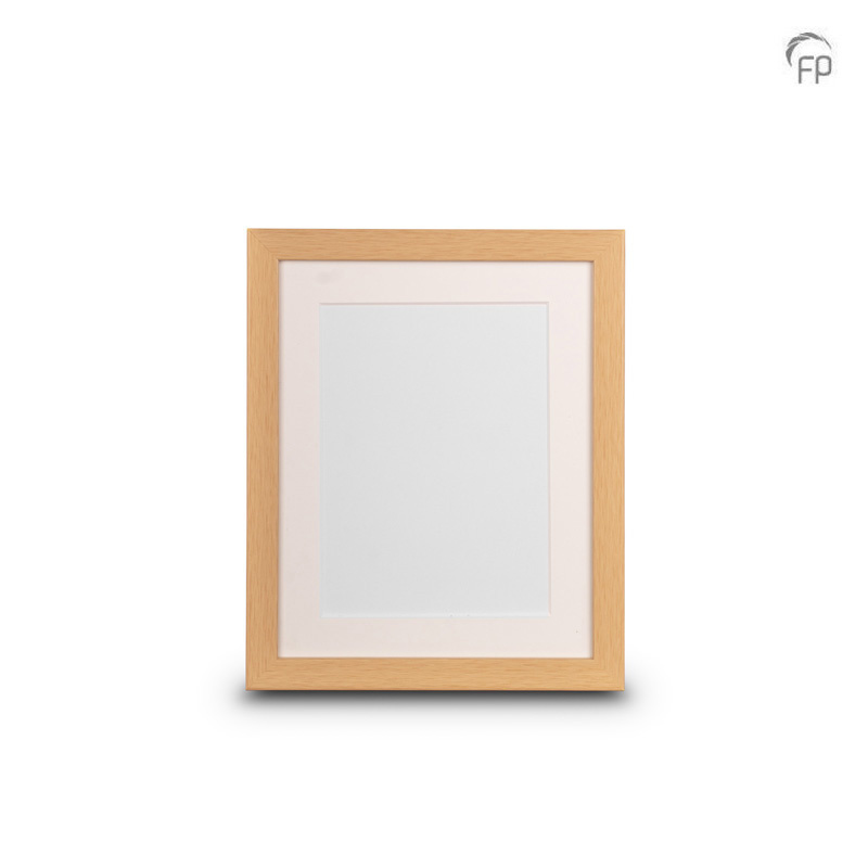 Houten fotolijst naturel — groot formaat (foto 20 × 25 cm)